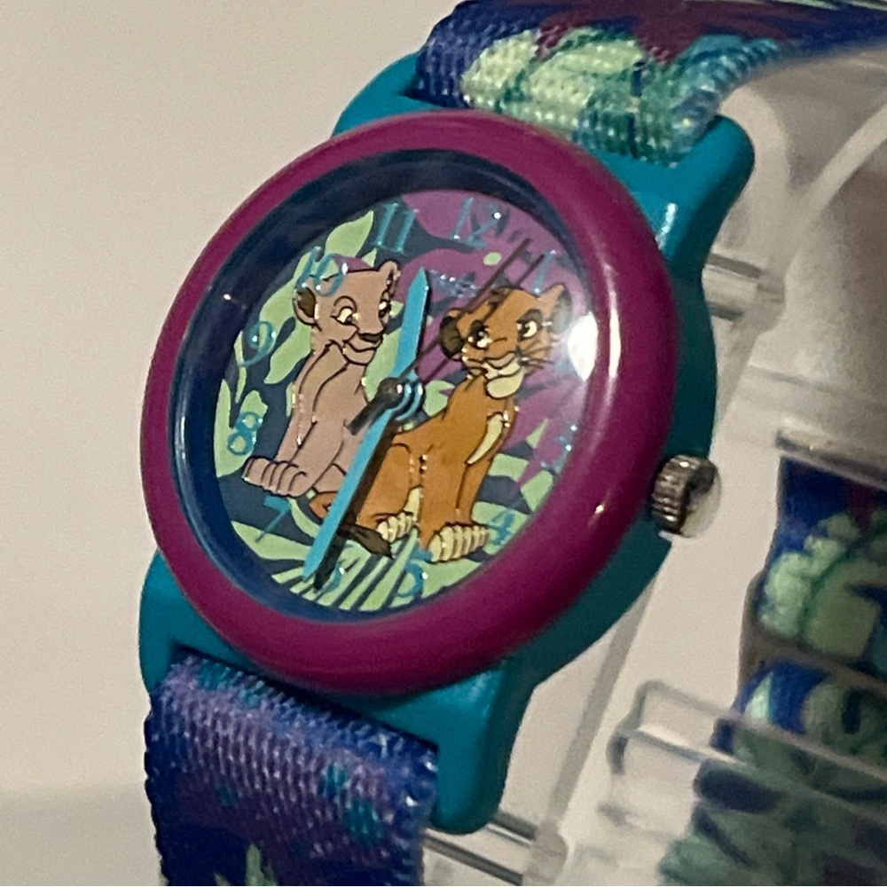 Vintage 90s Timex Disney Watch LION KING Simba & Nala  ~Analog~New In Box - Picture 7 of 8